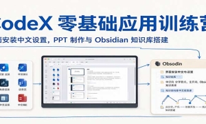 CodeX�����Ӧ��ѵ��Ӫ�����氲װ�������ã�PPT������Obsidian֪ʶ��