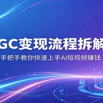 AIGC�������̲��Σ��ְ��ֽ����������AI����Ƶ׬Ǯ